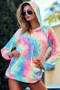 BiBi Tie Dye French Terry Hoodie with Kangaroo Pocket