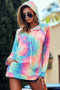 BiBi Tie Dye French Terry Hoodie with Kangaroo Pocket