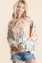 BiBi Tie Dye Print Terry Pull Over