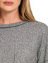 Zenana Soft Melange Hacci Round-Neck Long Sleeve T-Shirt
