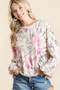 BiBi Tie Dye Print Terry Pull Over