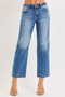 RISEN High Rise Crop Boyfriend Tapered Jeans
