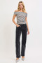 RISEN Tummy Control Mid Rise Straight Leg Corduroy Pants