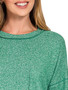 Zenana Soft Melange Hacci Round-Neck Long Sleeve T-Shirt