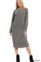 Zenana Soft Fleece Pigment Dye Sweatshirts Dress