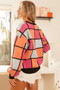 BiBi Multi Color Checker Pattern Sweater