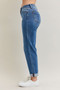 Judy Blue Full Size Mid Rise BF Classic Cuffed Jeans Plus Size
