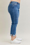 Judy Blue Full Size Mid Rise BF Classic Cuffed Jeans Plus Size