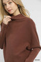Umgee Draped Turtleneck Long Sleeve Knit Top