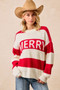 BiBi Christmas Merry Lettering Sweater