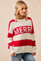 BiBi Christmas Merry Lettering Sweater