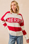 BiBi Christmas Merry Lettering Sweater