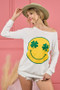 BiBi Smile Face Graphic Round Neck Long Sleeve Top
