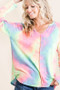 BiBi Long Sleeve Tie-Dye Terry T-Shirt