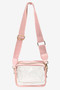 Fame PVC Clear Rectangular Crossbody Bag