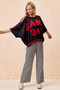 BiBi Gameday Theme Checkered Printed Pants