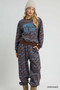 Umgee Scenic Print Casual Sweatpants