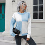 plaid sweater women's loose autumn and winter long sleeve knitting top