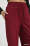 Umgee Cable Knit Textured Wide Leg Pants