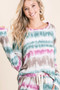 BiBi Tie Dye Print Terry Sweatshirt