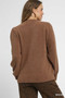 Umgee Textured Long Sleeve Sweater with Ribbed Trim