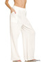 Zenana Double Gauze Elastic Band Pants