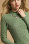 Umgee Textured Crinkle Knit Long Sleeve Top