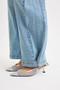 RISEN Mid Rise Wide Barrel Transferable Leg Snap Jeans