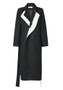 Women Vintage Long Blazer Trench Coat