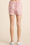 BiBi Leopard Shorts with Twill Tape Drawstring