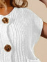 SO ME Big Metal Button Front Sweater Vest