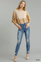 Umgee Distressed Skinny Jeans with Edge Detail