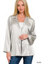 Zenana Satin Button Down Shirt
