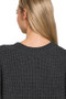 Zenana Short Sleeve Round Neck Sweater