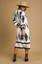 Umgee Abstract Print Midi Dress