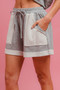BiBi French Terry Knit Shorts with Side Pocket