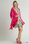 Umgee Ruffle Trim Kimono with Crochet Accent