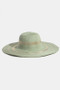Fame Metallic Accent Trim Floppy Sun Hat