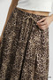 Umgee Drawstring Leopard Midi Skirt