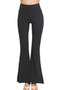Zenana Raw Edge Hem Flare Yoga Pants