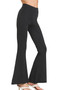 Zenana Raw Edge Hem Flare Yoga Pants