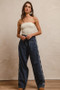 BiBi Washed Denim Mix And Match Long Pants