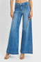RISEN Full Size Mid Rise Wide Front Patch Pocket Jeans Plus Size