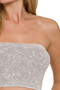 Zenana Washed Ribbed Seamless Tube Top