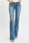 RISEN Full Size Distressed Detail Bootcut Jeans Plus Size