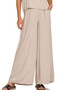 Zenana Round Neck T-Shirt and Wide Leg Pants Set