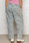 POL Distressed Raw Hem Wide Leg Pants