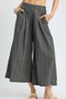 Umgee Pinstripe Crop Palazzo Pants