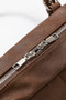 Fame Multi Grommet Belt Strap Rustic Rectangular Hand Bag