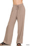 Zenana Linen Drawstring Pants